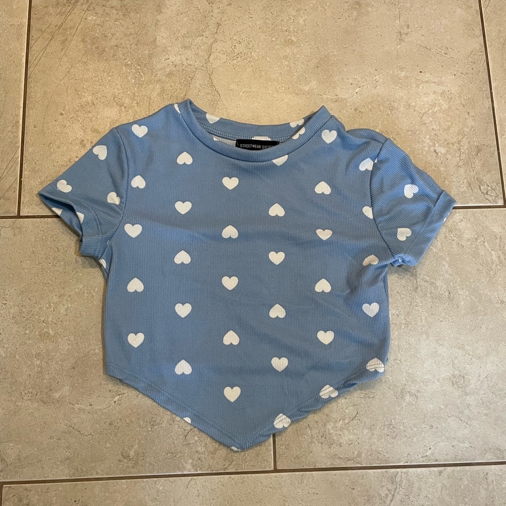 Blue Heart Streetwear Society Crop Top